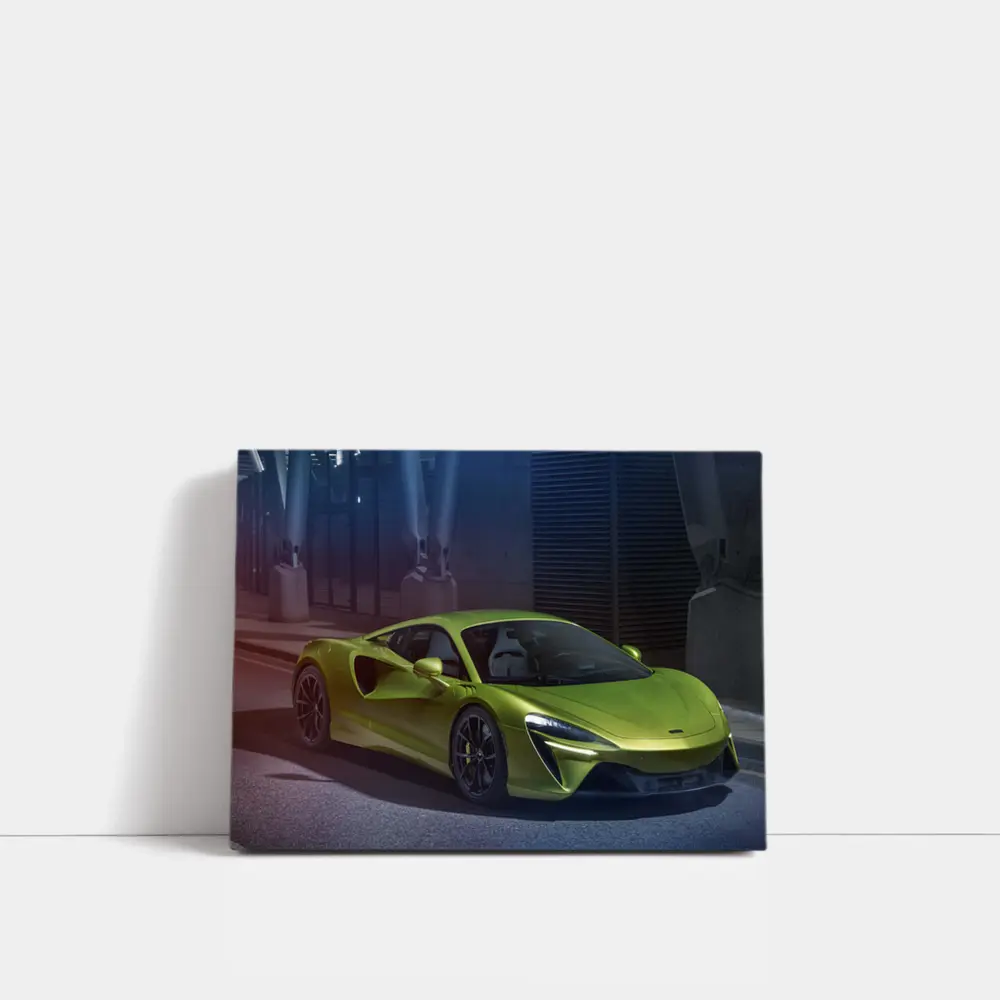 McLaren Artura Green Supercar Night Setting – Wall Art