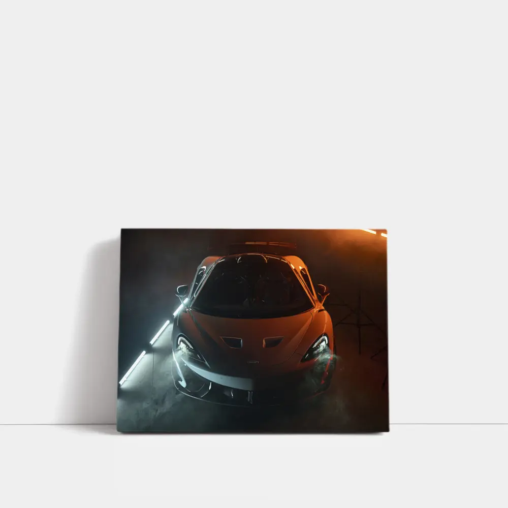 McLaren 570S Orange Studio Smoke Light – Wall Art