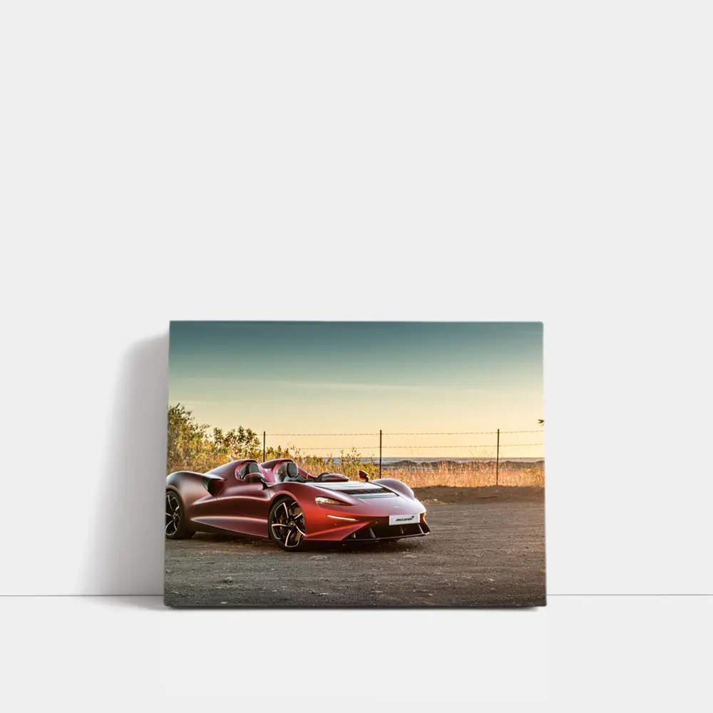 McLaren Elva Red Supercar Golden Hour – Wall Art