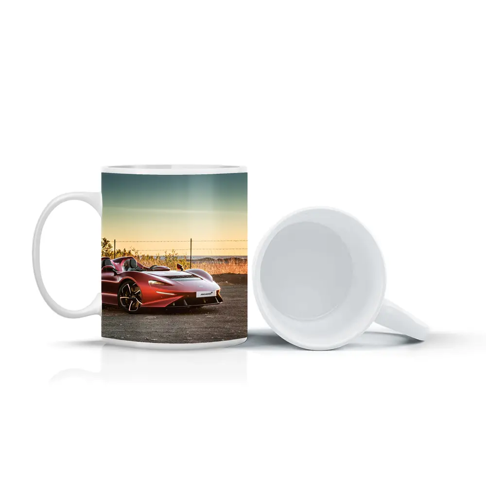 McLaren Elva Red Supercar Golden Hour – Mugs