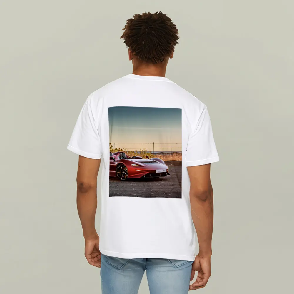 McLaren Elva Red Supercar Golden Hour – T-Shirts