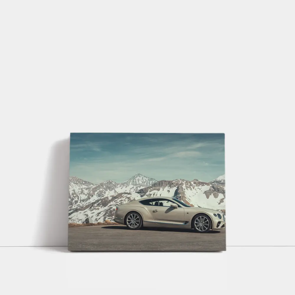 Bentley Continental GT Snow Mountain Road – Wall Art