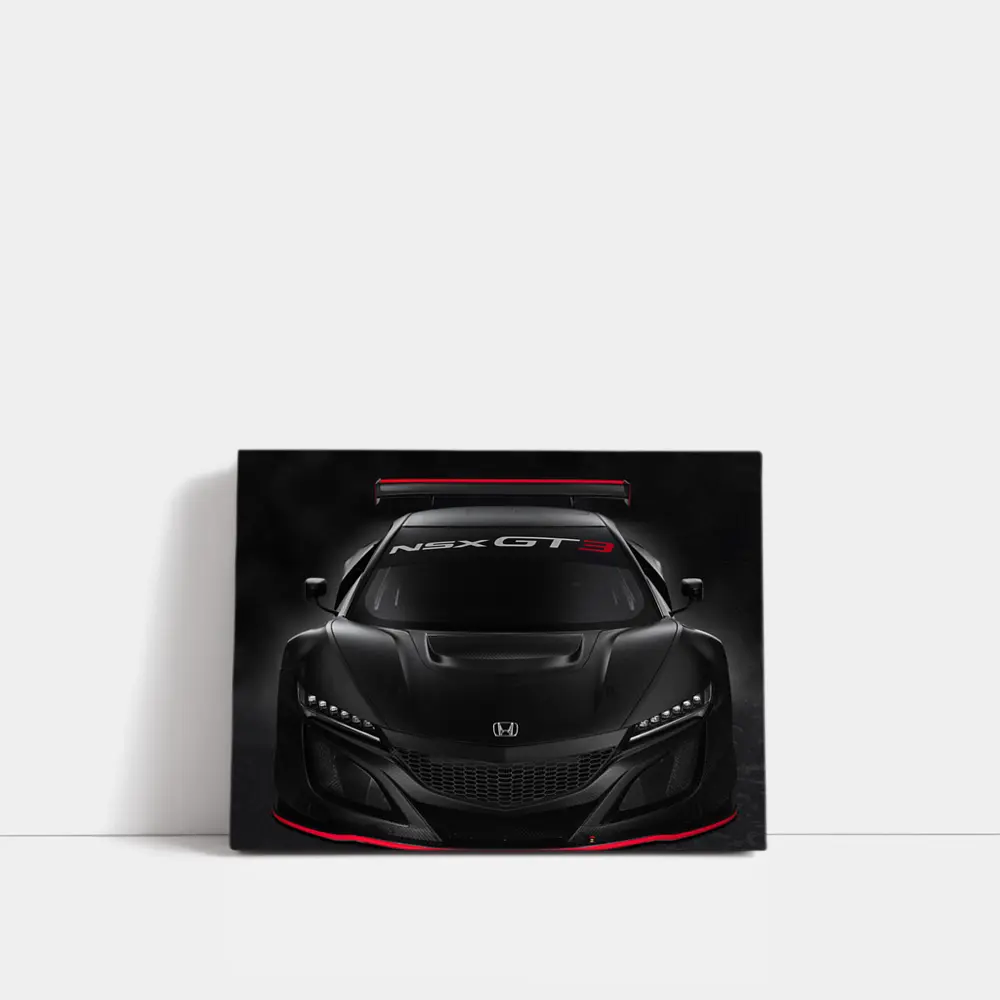 Honda NSX GT3 Race Car Dark Studio – Wall Art