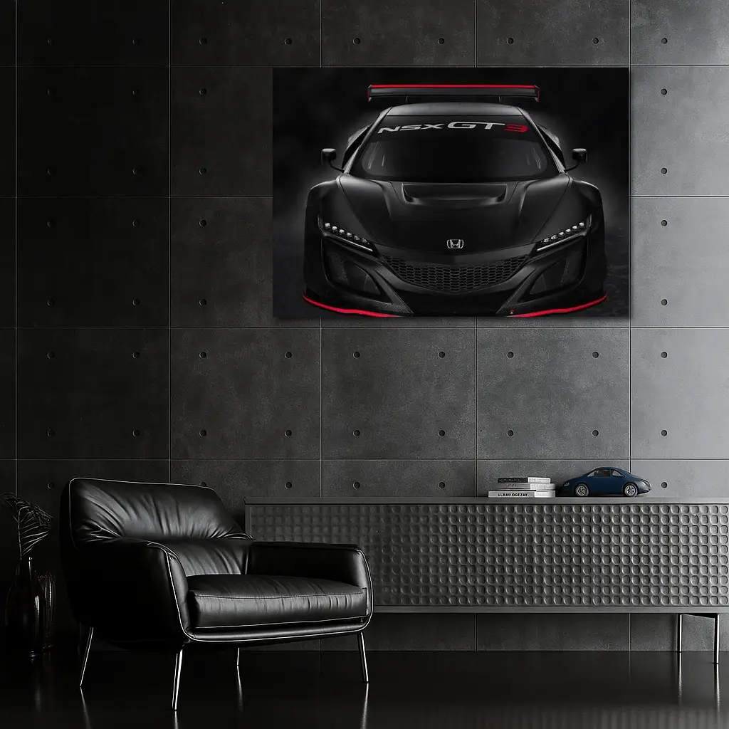 Honda NSX GT3 Race Car Dark Studio – Wall Art