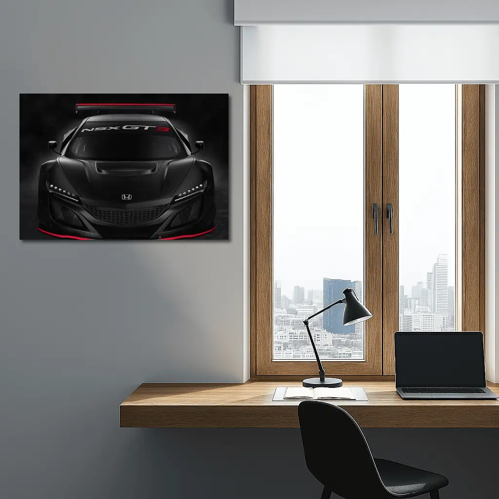 Honda NSX GT3 Race Car Dark Studio – Wall Art