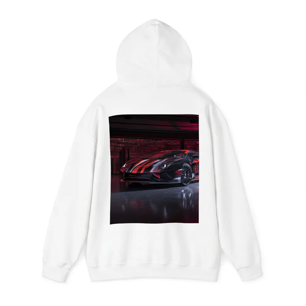 Lamborghini Aventador Red Black Wrap Garage – Hoodies
