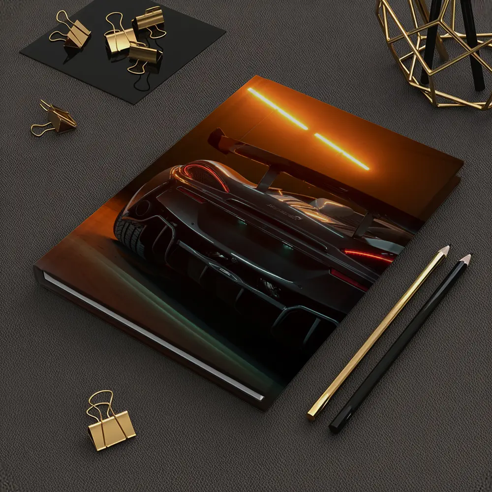McLaren Senna Rear View Orange Studio – Notebooks