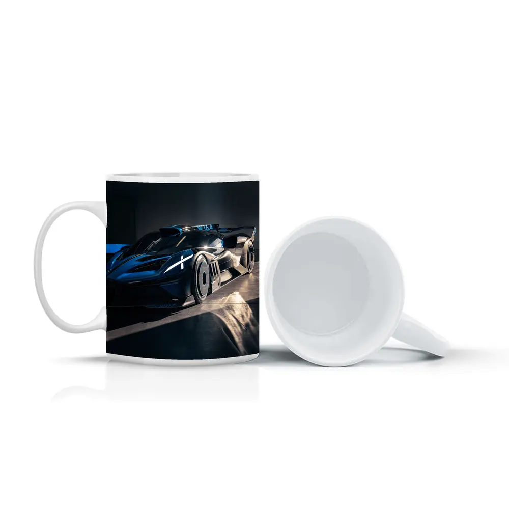 Bugatti Bolide Dark Blue Garage Shot – Mugs