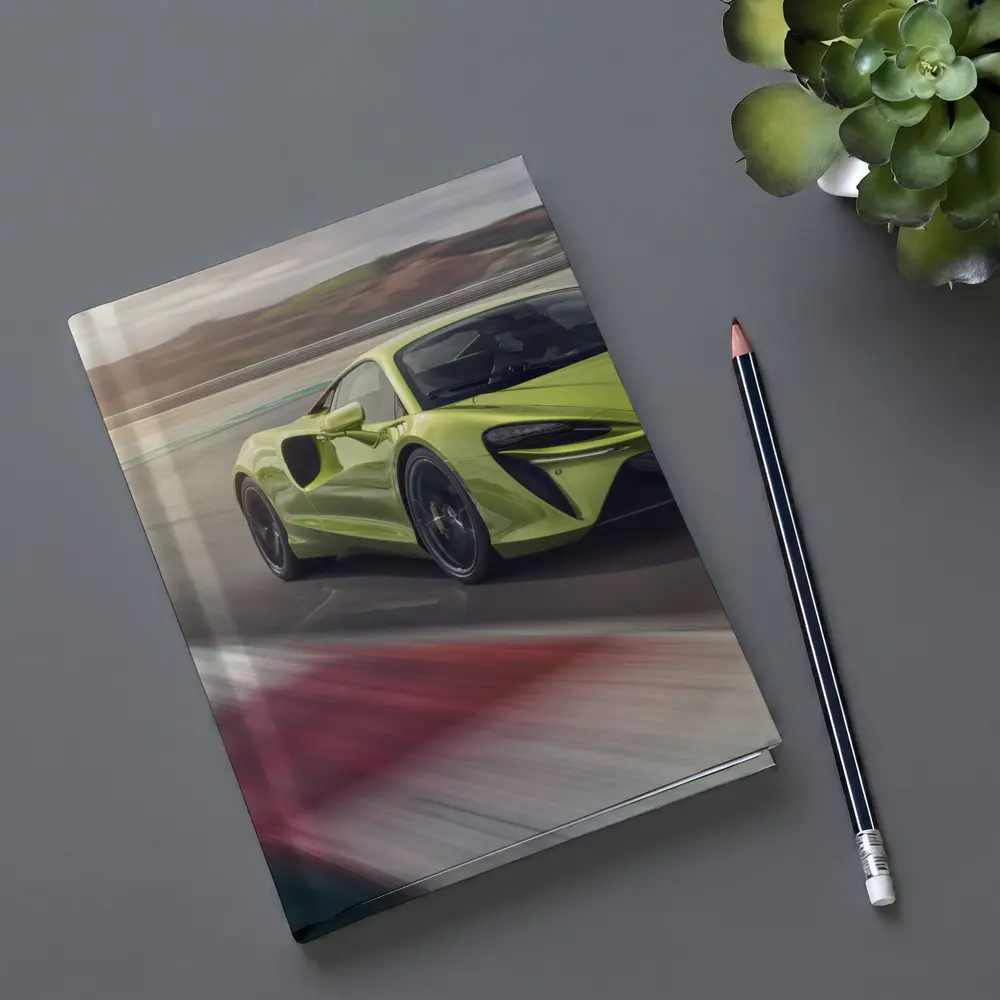 McLaren Artura Green Supercar On Track – Notebooks