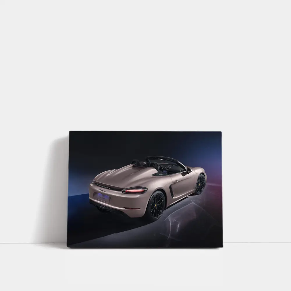 Porsche Boxster Rose Gold Studio Shot – Wall Art