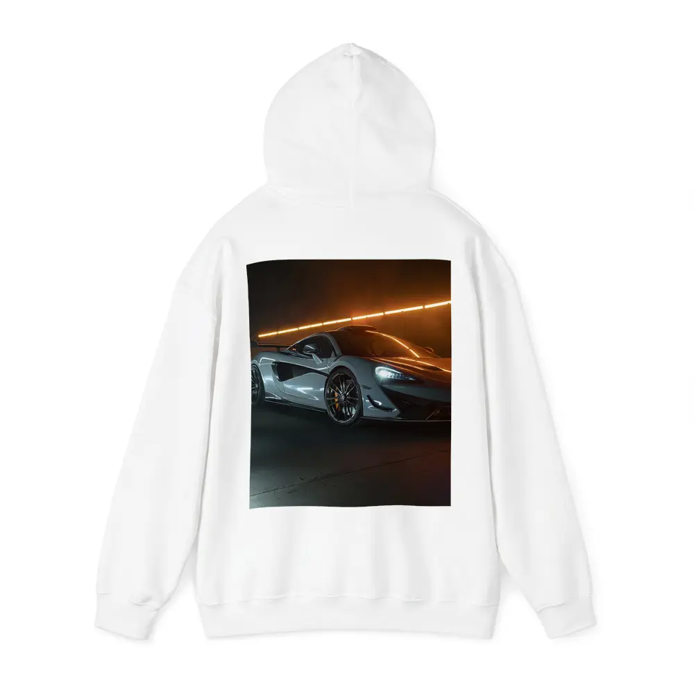 McLaren 570S Silver Supercar Dark Studio – Hoodies
