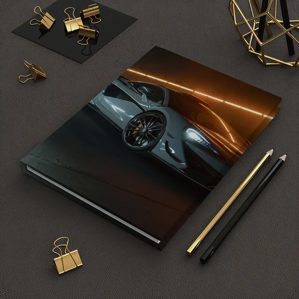 McLaren 570S Silver Supercar Dark Studio – Notebooks