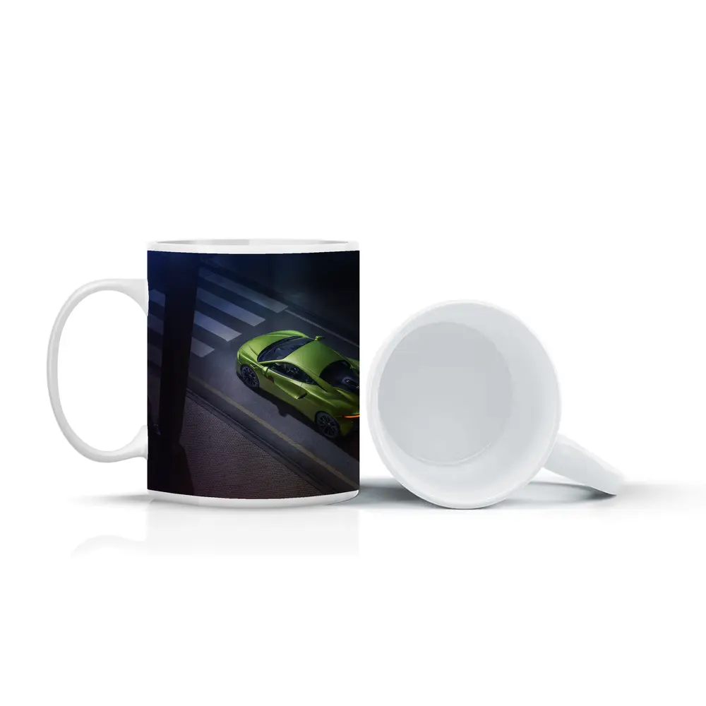 McLaren Artura Green Supercar City Street – Mugs