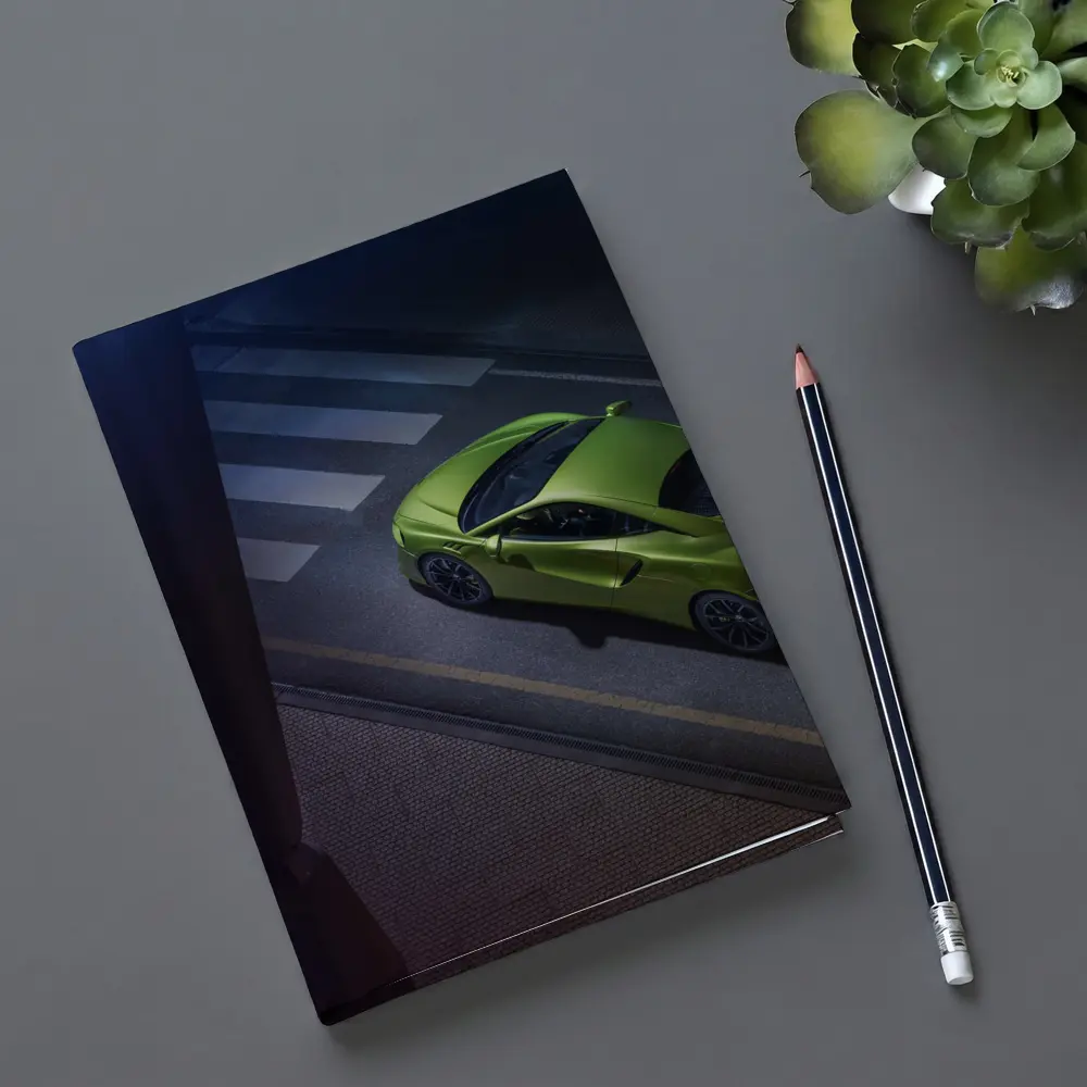 McLaren Artura Green Supercar City Street – Notebooks