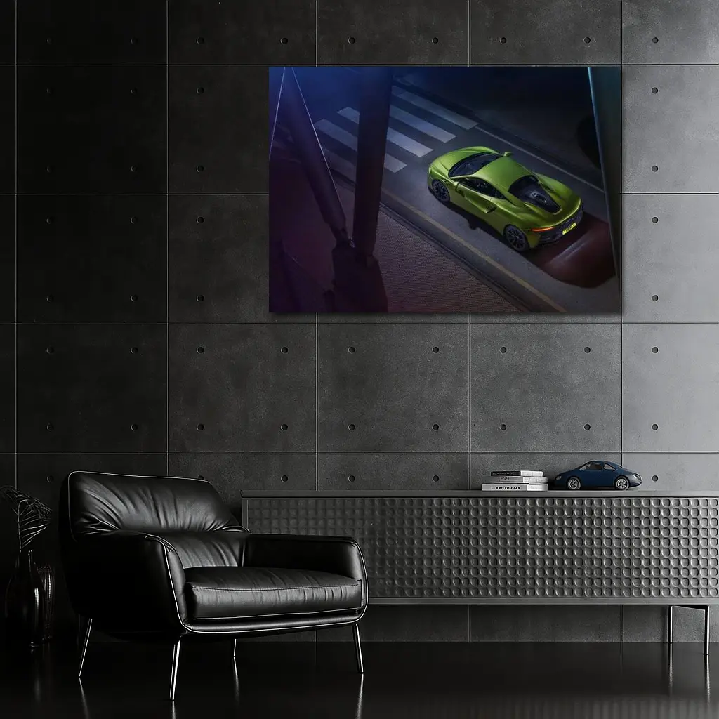 McLaren Artura Green Supercar City Street – Wall Art