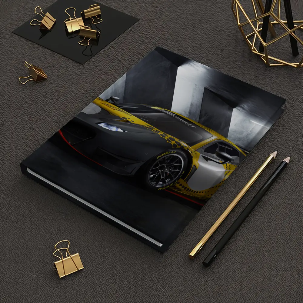 Ferrari 488 GT3 Yellow Racing Livery Dark – Notebooks