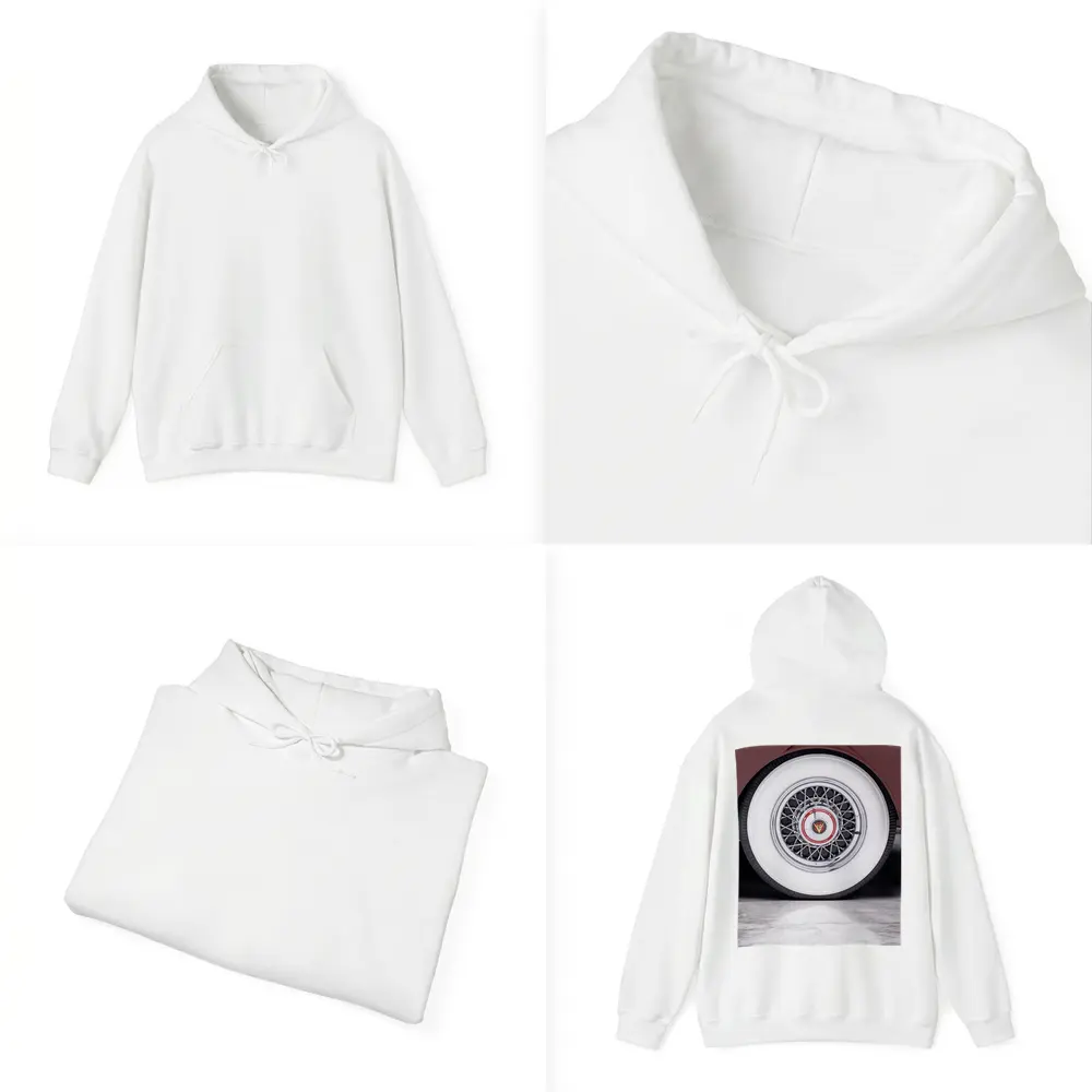 Classic Cadillac Whitewall Wire Wheel Marble – Hoodies