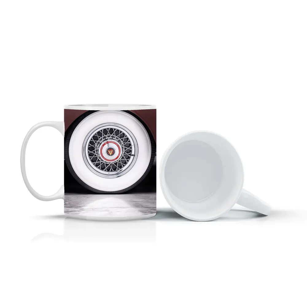 Classic Cadillac Whitewall Wire Wheel Marble – Mugs