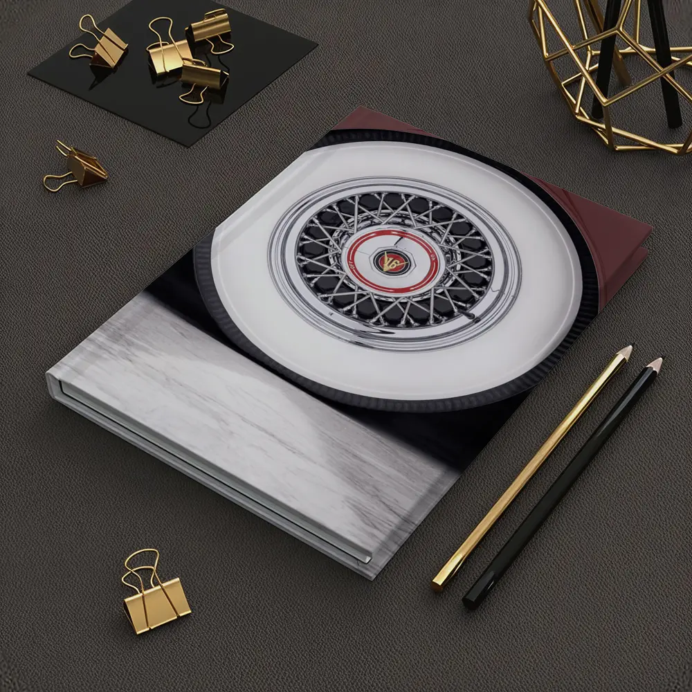 Classic Cadillac Whitewall Wire Wheel Marble – Notebooks