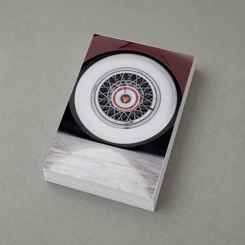 Classic Cadillac Whitewall Wire Wheel Marble – Postcards