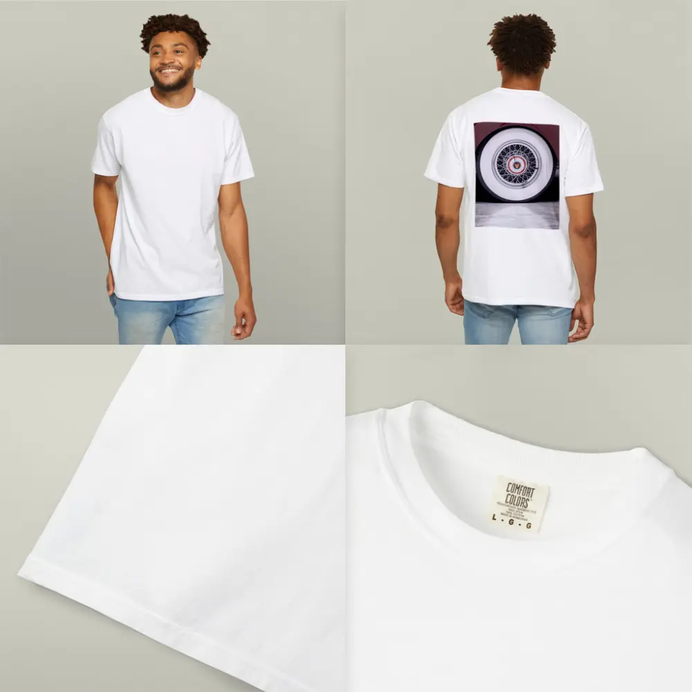 Classic Cadillac Whitewall Wire Wheel Marble – T-Shirts