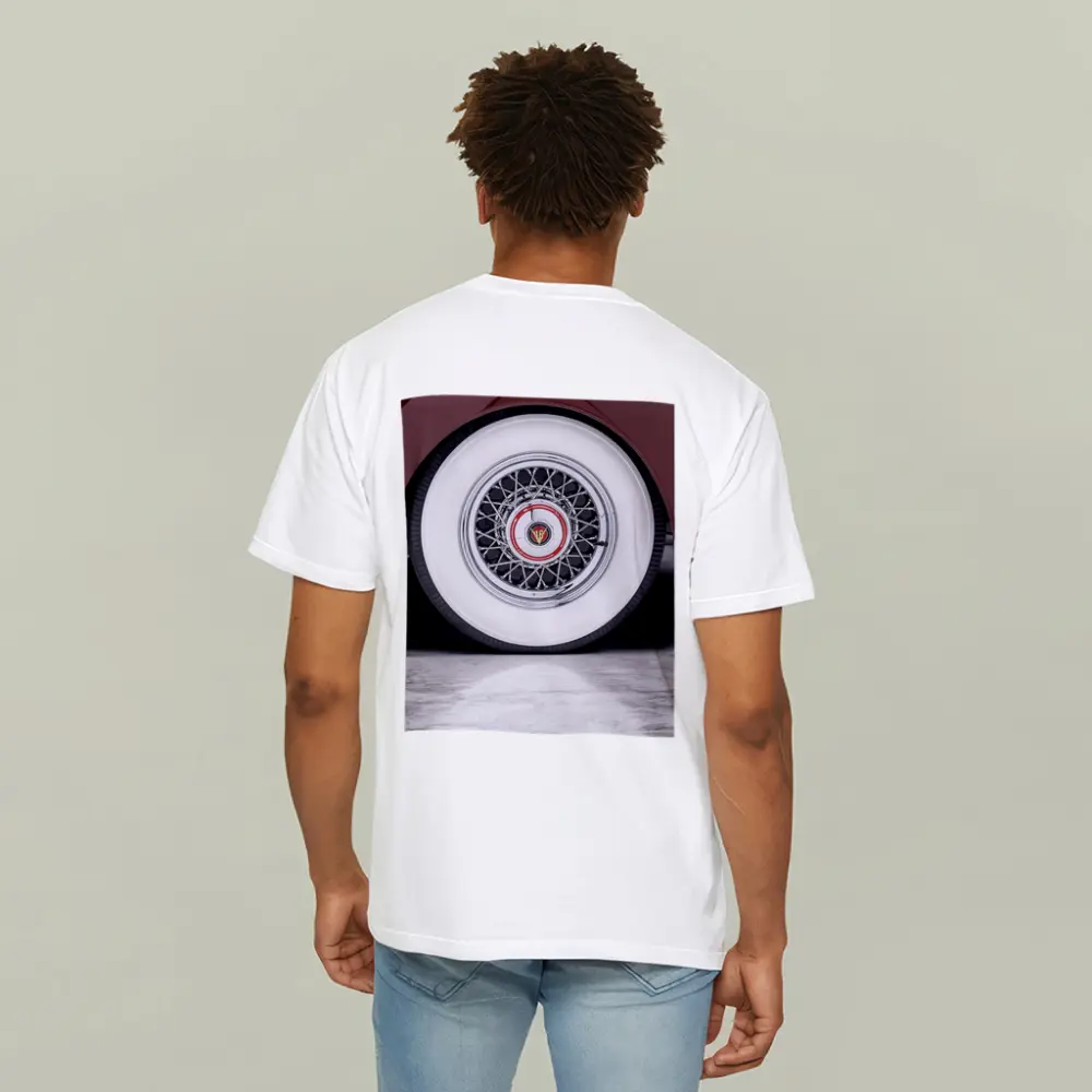 Classic Cadillac Whitewall Wire Wheel Marble – T-Shirts