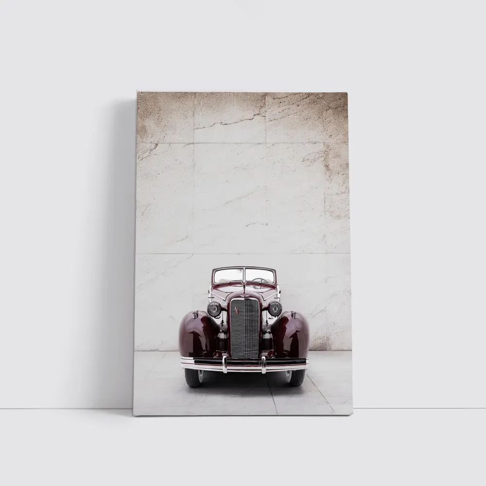 Classic Cadillac Vintage Car Marble Wall – Wall Art
