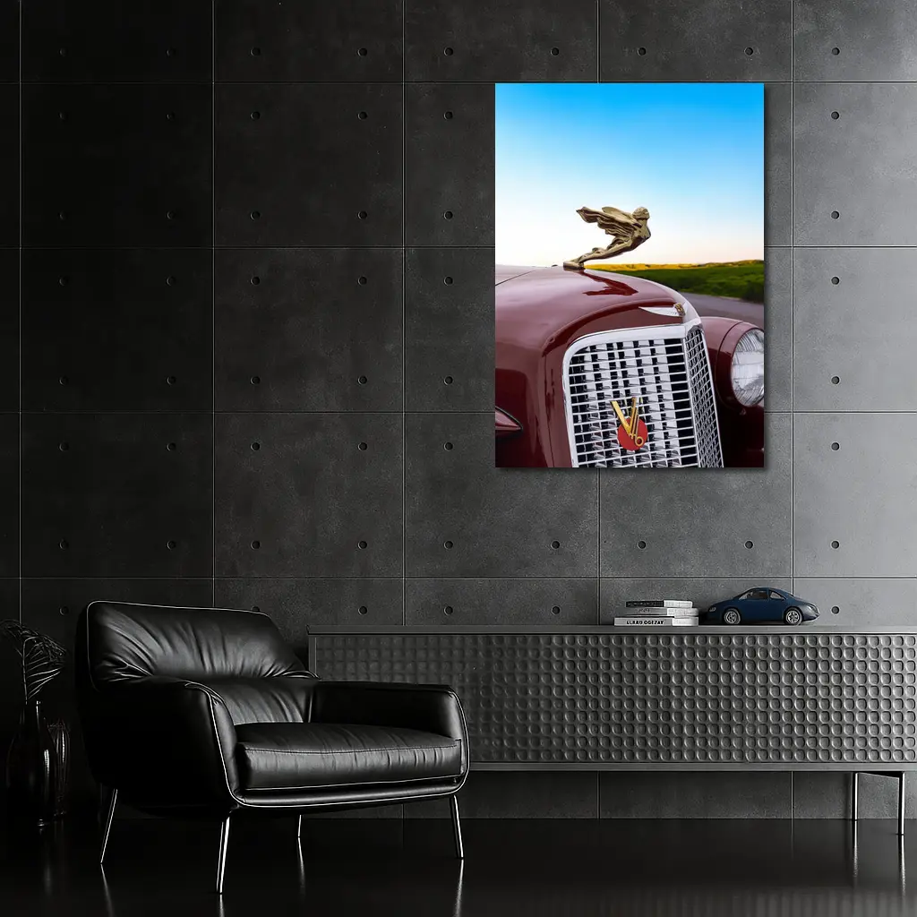 1935 Cadillac Series Classic Hood Ornament Road – Wall Art