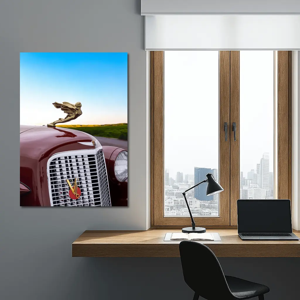 1935 Cadillac Series Classic Hood Ornament Road – Wall Art
