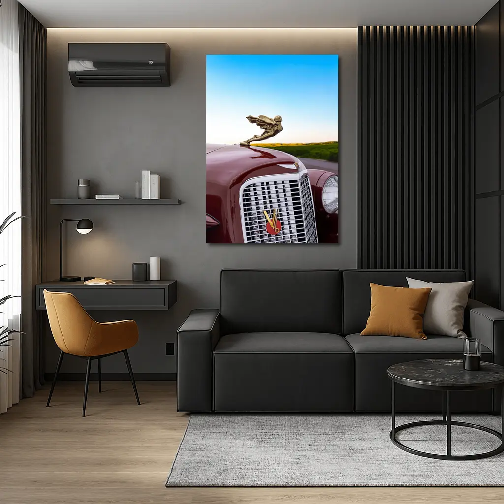 1935 Cadillac Series Classic Hood Ornament Road – Wall Art