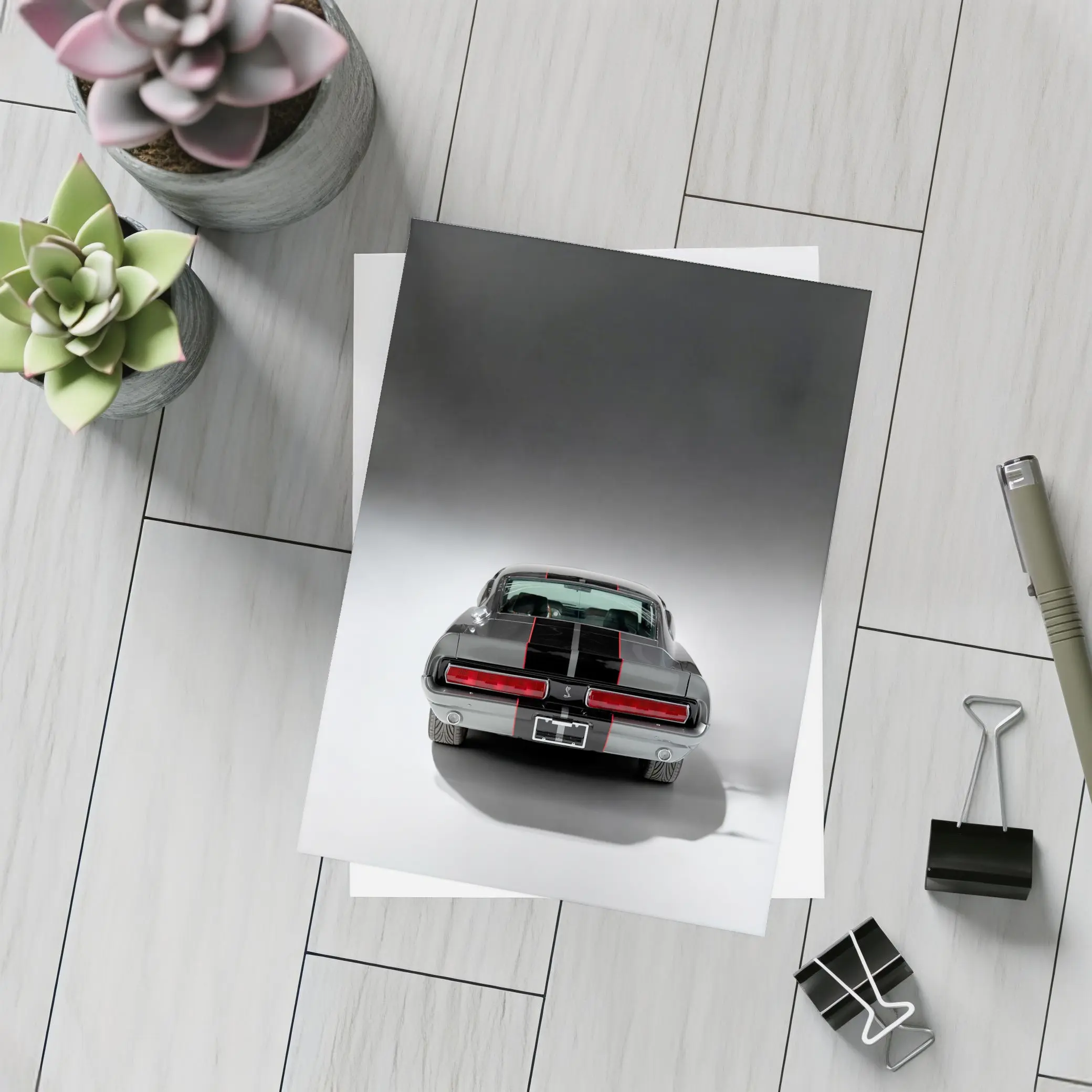 Ford Mustang Shelby GT500 Rear Studio View – Postcards