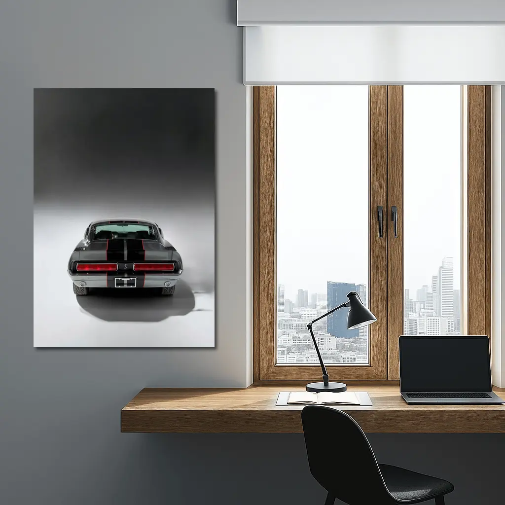 Ford Mustang Shelby GT500 Rear Studio View – Wall Art
