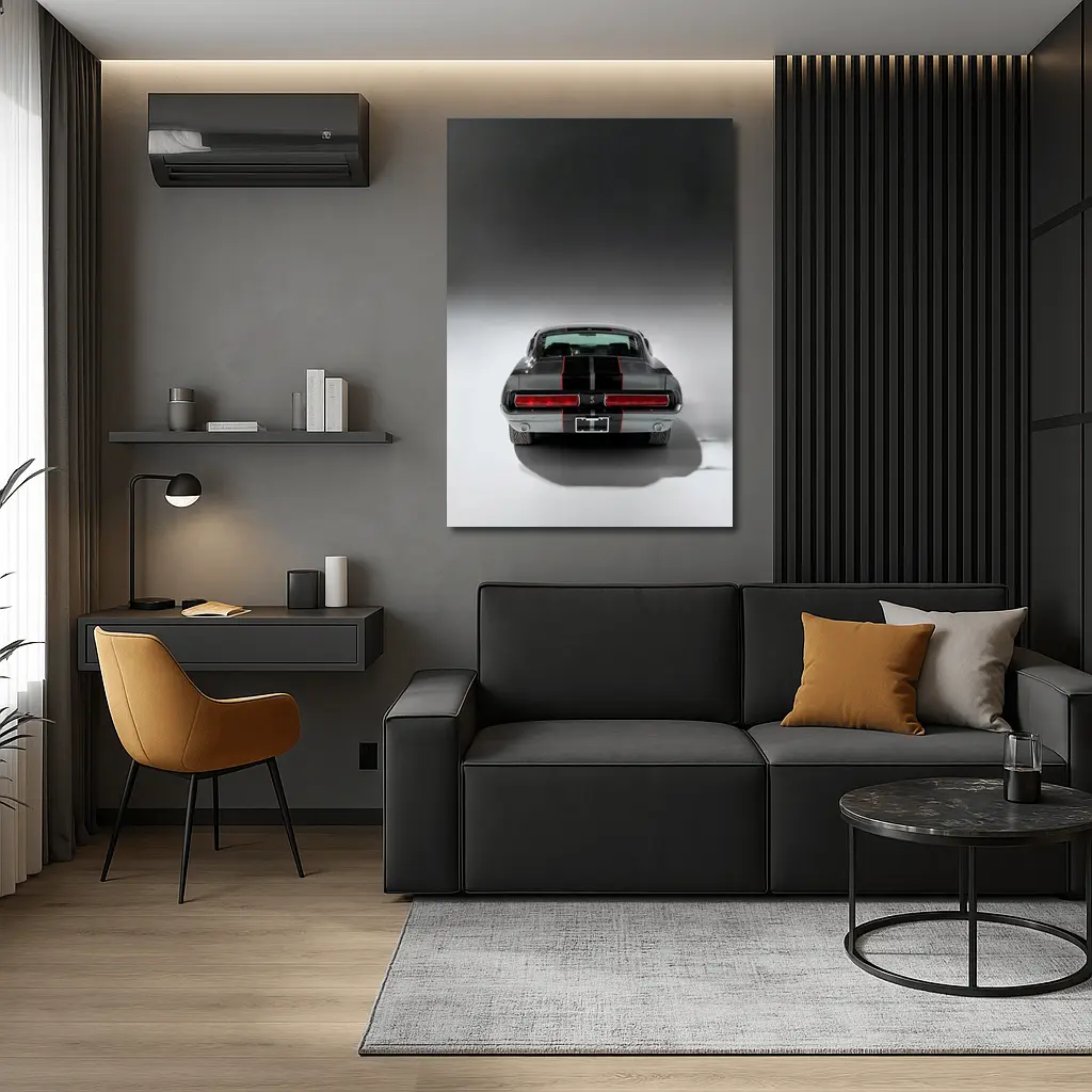 Ford Mustang Shelby GT500 Rear Studio View – Wall Art