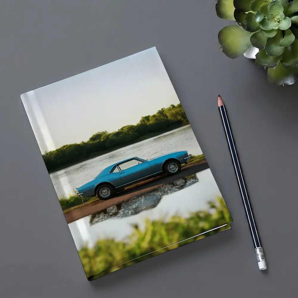 1968 Chevrolet Camaro Blue Lakeside Reflection – Notebooks