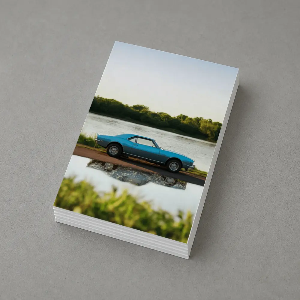 1968 Chevrolet Camaro Blue Lakeside Reflection – Postcards