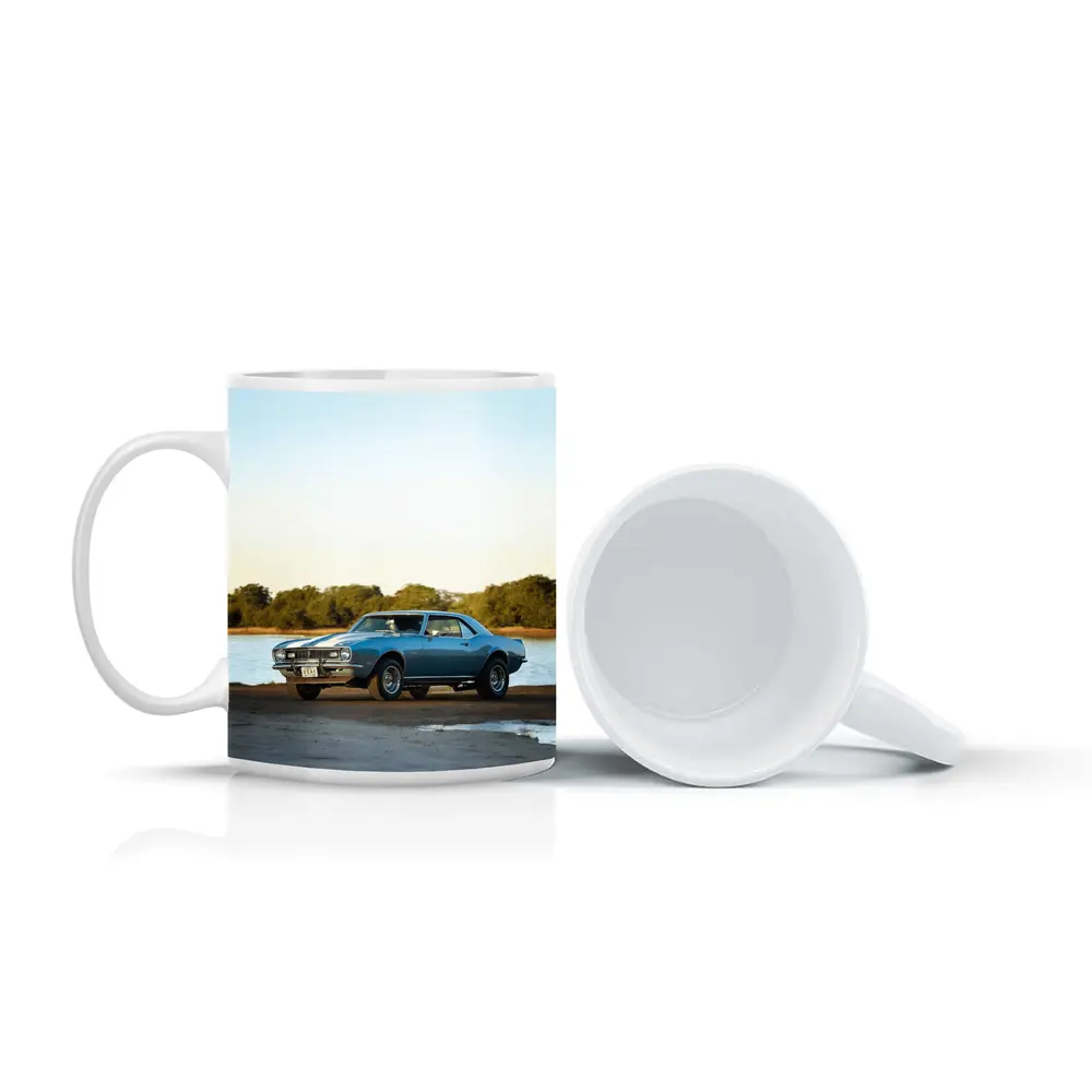 Classic Chevrolet Camaro Blue Coastal Shore – Mugs