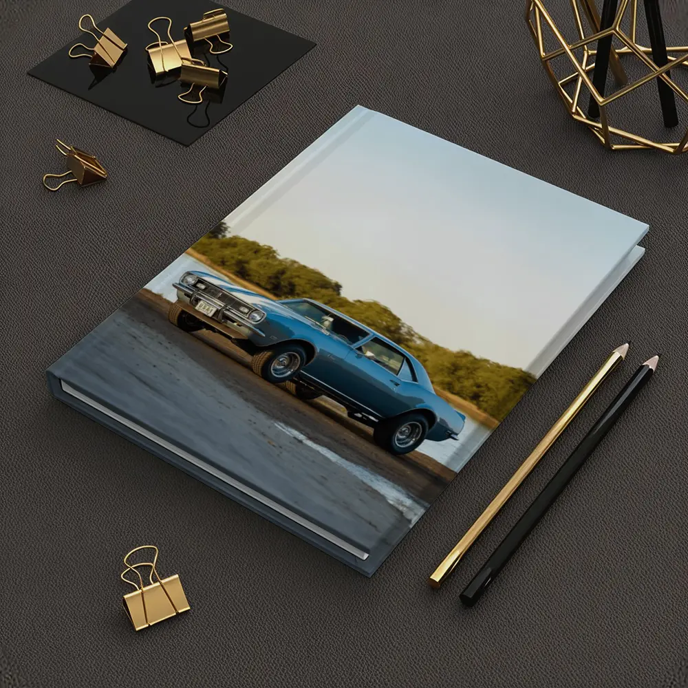 Classic Chevrolet Camaro Blue Coastal Shore – Notebooks
