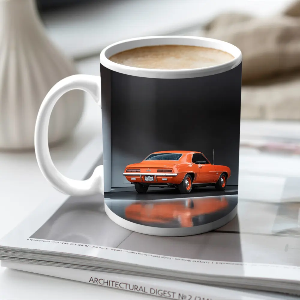 1969 Chevrolet Camaro Orange Studio Shot – Mugs
