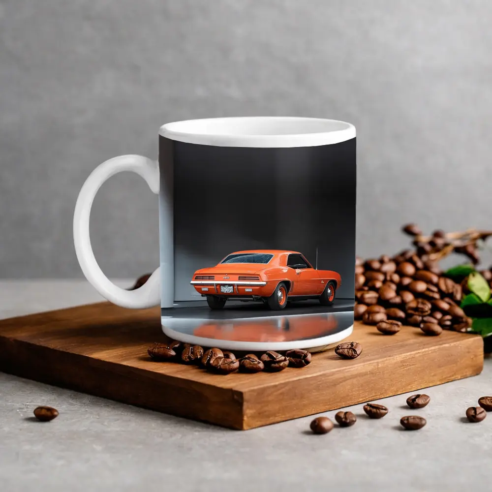 1969 Chevrolet Camaro Orange Studio Shot – Mugs