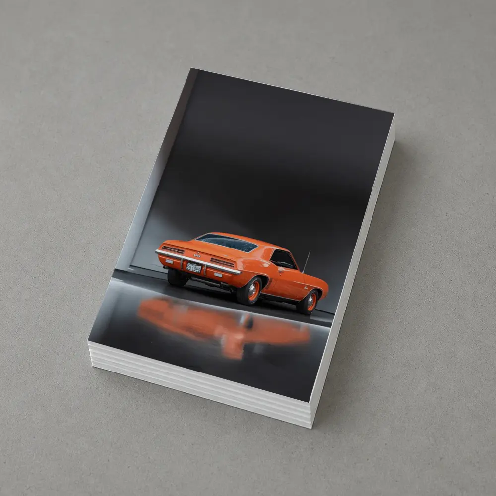 1969 Chevrolet Camaro Orange Studio Shot – Postcards