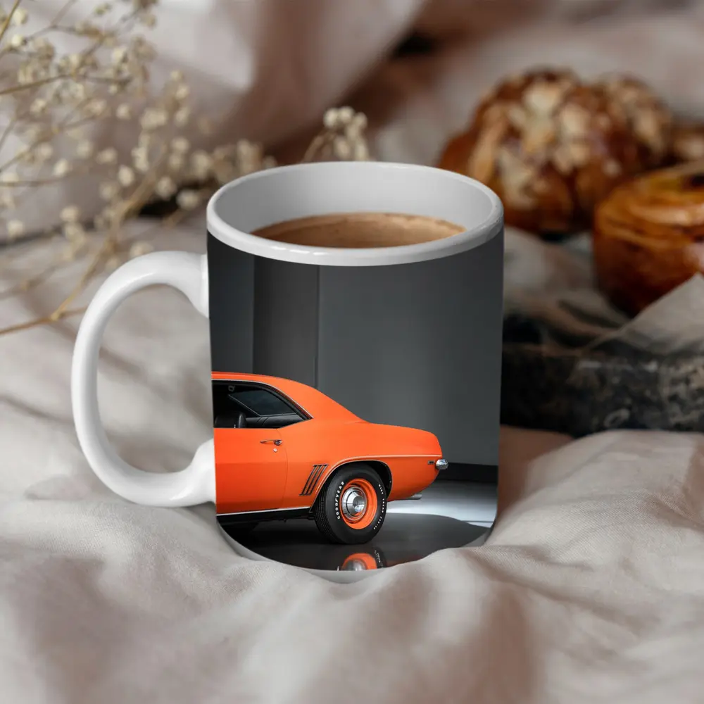 1969 Chevrolet Camaro Orange Studio Shot – Mugs