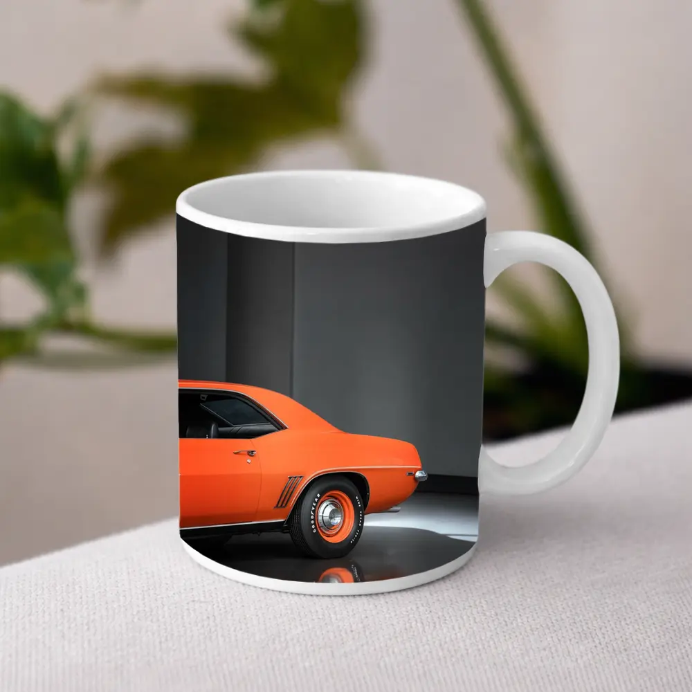 1969 Chevrolet Camaro Orange Studio Shot – Mugs