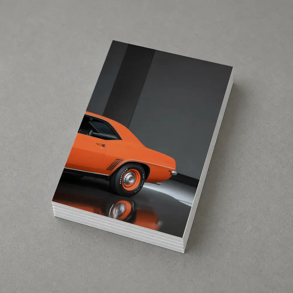 1969 Chevrolet Camaro Orange Studio Shot – Postcards