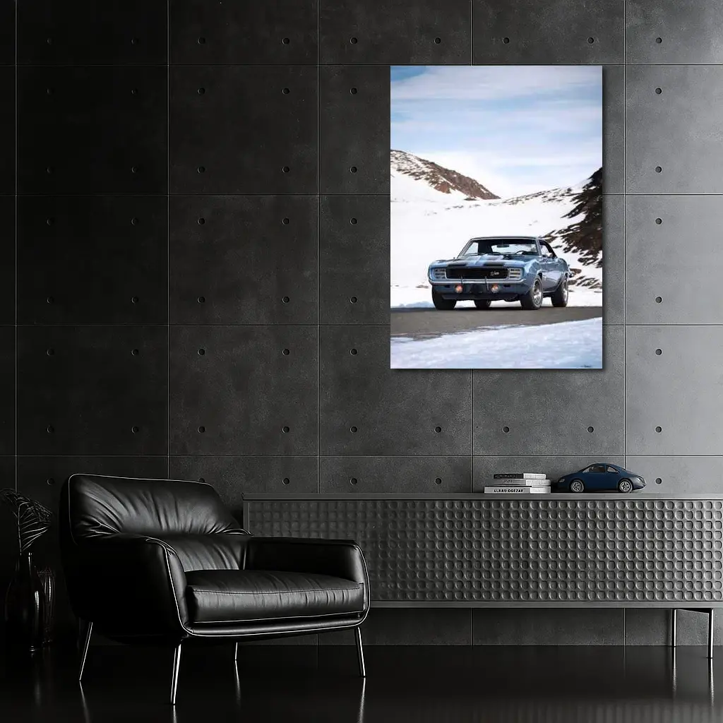 1969 Chevrolet Camaro RS Snow Mountains – Wall Art