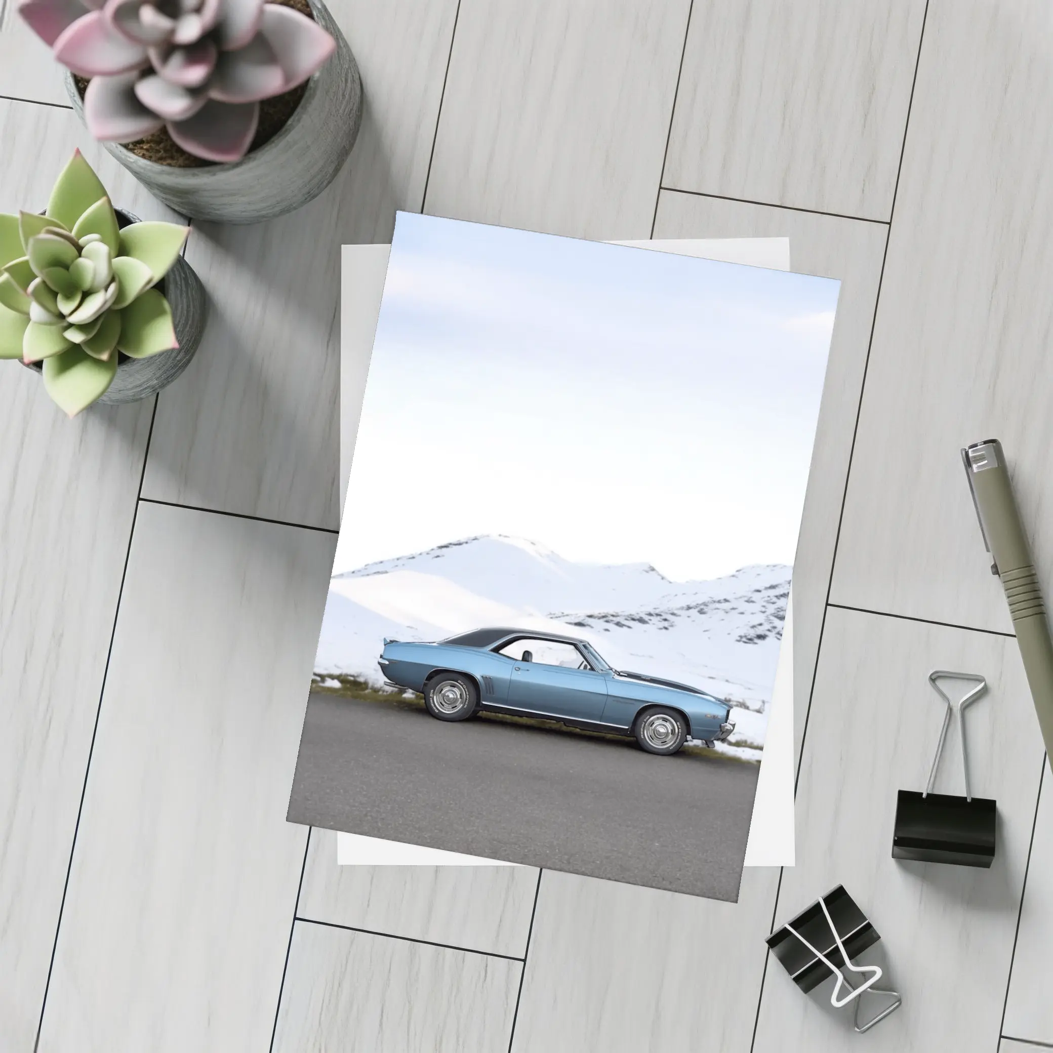 1969 Chevrolet Camaro RS Snow Mountains – Postcards