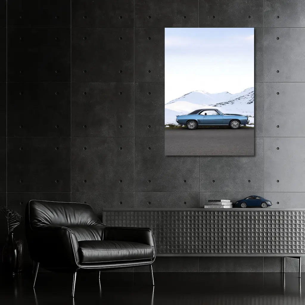 1969 Chevrolet Camaro RS Snow Mountains – Wall Art