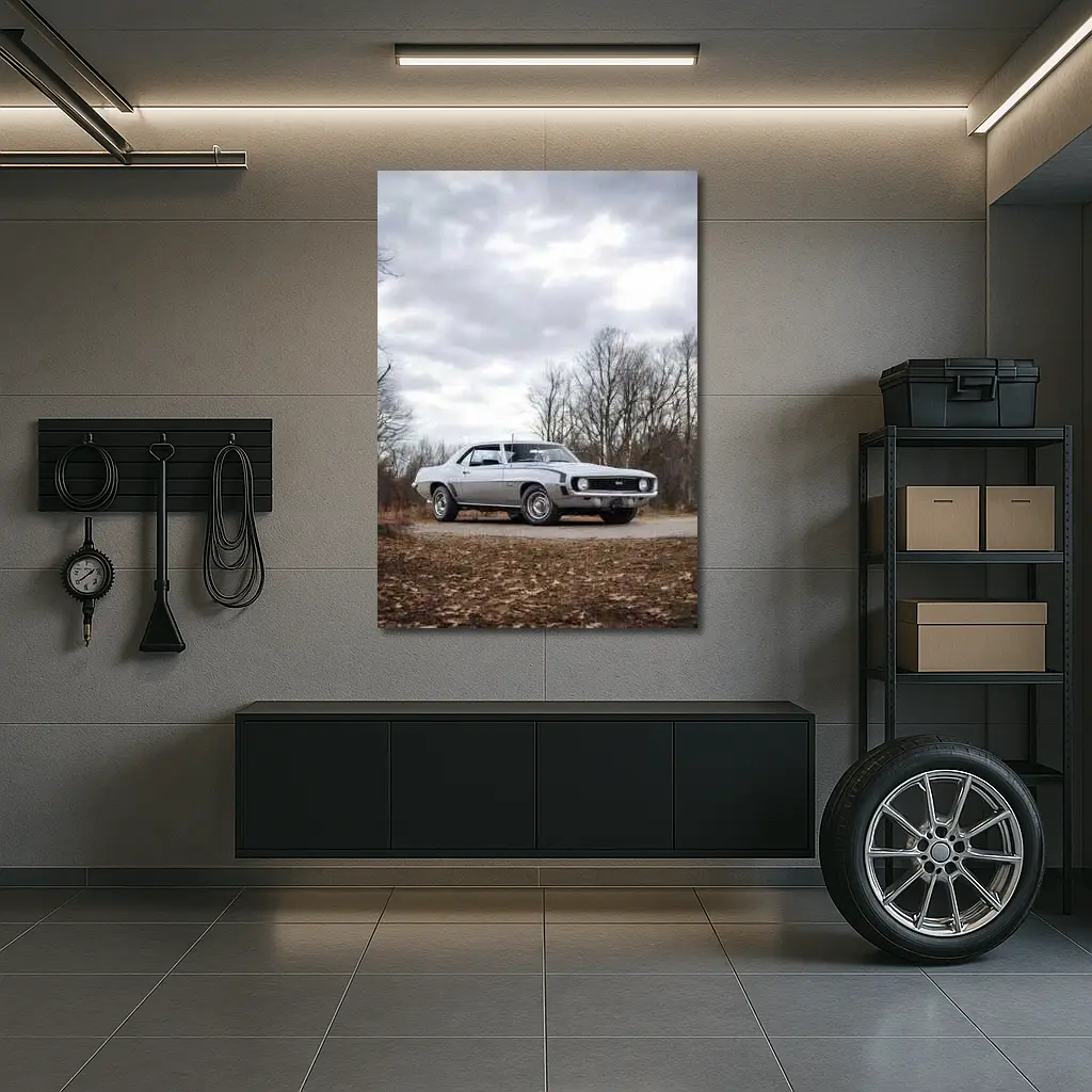 1969 Chevrolet Camaro SS Cloudy Nature Setting – Wall Art