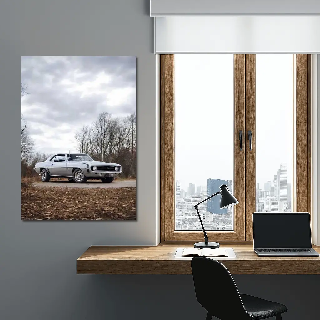 1969 Chevrolet Camaro SS Cloudy Nature Setting – Wall Art