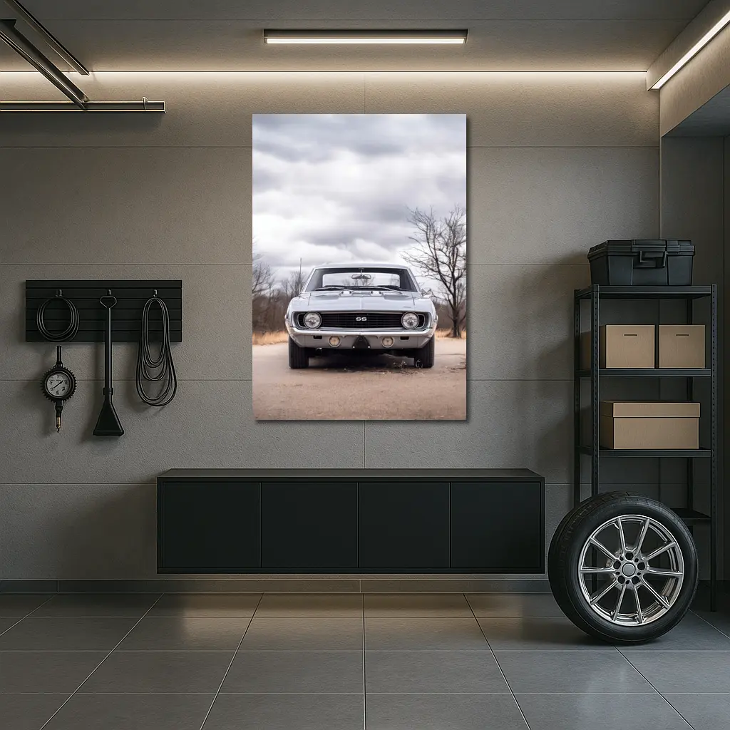 1969 Chevrolet Camaro SS Overcast Sky – Wall Art