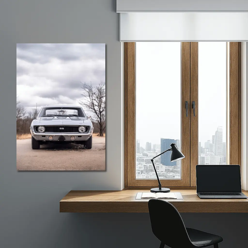 1969 Chevrolet Camaro SS Overcast Sky – Wall Art